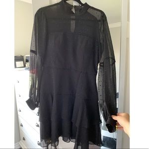 Ever New Size 8 Black Sheer Dress